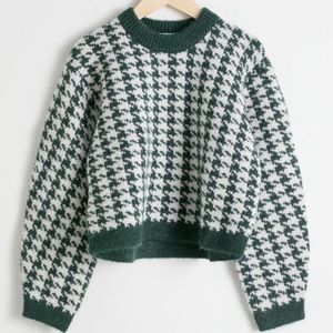 & Other Stories Houndstooth Sweater